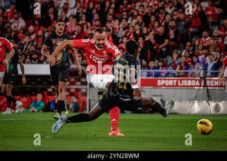 REKORDDATUM NICHT ANGEGEBEN Benfica x cf Amateurstar Lissabon pt, 11/23/2024 - SL Benfica Samstag 23. Diesen Samstag schlug Benfica den Amadora Star 7-0 in der vierten Runde des Portugiesischen Pokals. Foto: Isidro Gomes/ATO Press/IMAGO GERAL Benfica x cf Amateurstar Lissabon Copyright: XIsidroxGomesx Stockfoto