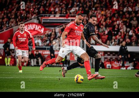 REKORDDATUM NICHT ANGEGEBEN Benfica x cf Amateurstar Lissabon pt, 11/23/2024 - SL Benfica Samstag 23. Diesen Samstag schlug Benfica den Amadora Star 7-0 in der vierten Runde des Portugiesischen Pokals. Foto: Isidro Gomes/ATO Press/IMAGO GERAL Benfica x cf Amateurstar Lissabon Copyright: XIsidroxGomesx Stockfoto