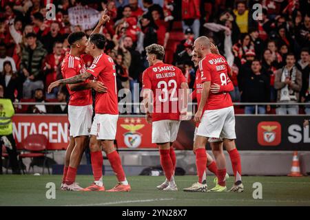 REKORDDATUM NICHT ANGEGEBEN Benfica x cf Amateurstar Lissabon pt, 11/23/2024 - SL Benfica Samstag 23. Diesen Samstag schlug Benfica den Amadora Star 7-0 in der vierten Runde des Portugiesischen Pokals. Foto: Isidro Gomes/ATO Press/IMAGO GERAL Benfica x cf Amateurstar Lissabon Copyright: XIsidroxGomesx Stockfoto