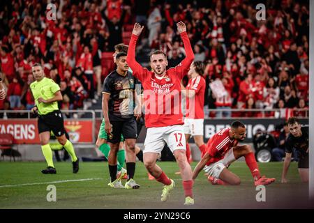 REKORDDATUM NICHT ANGEGEBEN Benfica x cf Amateurstar Lissabon pt, 11/23/2024 - SL Benfica Samstag 23. Diesen Samstag schlug Benfica den Amadora Star 7-0 in der vierten Runde des Portugiesischen Pokals. Foto: Isidro Gomes/ATO Press/IMAGO GERAL Benfica x cf Amateurstar Lissabon Copyright: XIsidroxGomesx Stockfoto