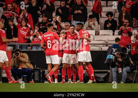 REKORDDATUM NICHT ANGEGEBEN Benfica x cf Amateurstar Lissabon pt, 11/23/2024 - SL Benfica Samstag 23. Diesen Samstag schlug Benfica den Amadora Star 7-0 in der vierten Runde des Portugiesischen Pokals. Foto: Isidro Gomes/ATO Press/IMAGO GERAL Benfica x cf Amateurstar Lissabon Copyright: XIsidroxGomesx Stockfoto