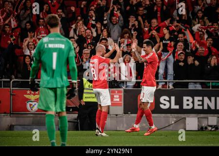 REKORDDATUM NICHT ANGEGEBEN Benfica x cf Amateurstar Lissabon pt, 11/23/2024 - SL Benfica Samstag 23. Diesen Samstag schlug Benfica den Amadora Star 7-0 in der vierten Runde des Portugiesischen Pokals. Foto: Isidro Gomes/ATO Press/IMAGO GERAL Benfica x cf Amateurstar Lissabon Copyright: XIsidroxGomesx Stockfoto