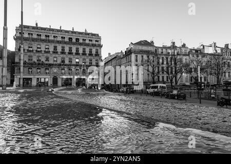 Marseille, Frankreich - 28. Januar 2022: Die Fassade des Rathauses von Marseille, Frankreich. Stockfoto