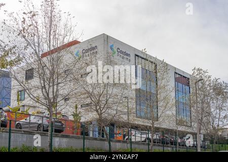 Pharmazeutische Produktionsanlage von corden Pharma in sermoneta, italien, in der aktive pharmazeutische Inhaltsstoffe, Hilfsstoffe und Arzneimittel hergestellt werden Stockfoto