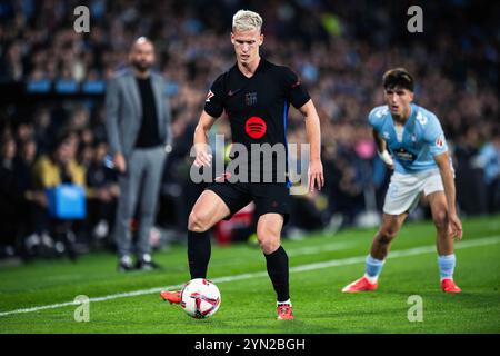 Vigo, Deutschland. November 2024. Fussball La Liga 14. Spieltag Celta Vigo - FC Barcelona am 23.11.2024 im Estadio Abanca Balaidos in Vigo Dani Olmo ( Barcelona ) Foto: Revierfoto Credit: ddp Media GmbH/Alamy Live News Stockfoto