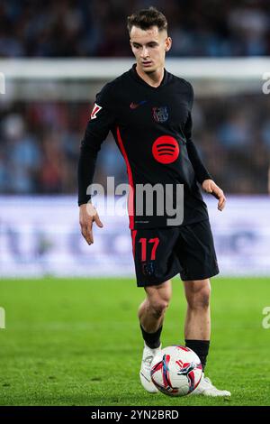 Vigo, Deutschland. November 2024. Fussball La Liga 14. Spieltag Celta Vigo - FC Barcelona am 23.11.2024 im Estadio Abanca Balaidos in Vigo Marc Casado ( Barcelona ) Foto: Revierfoto Credit: ddp Media GmbH/Alamy Live News Stockfoto