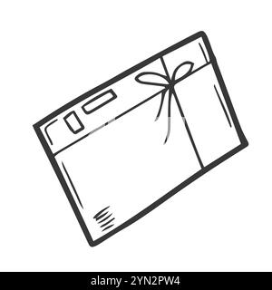 Postset im Doodle-Stil Stock Vektor