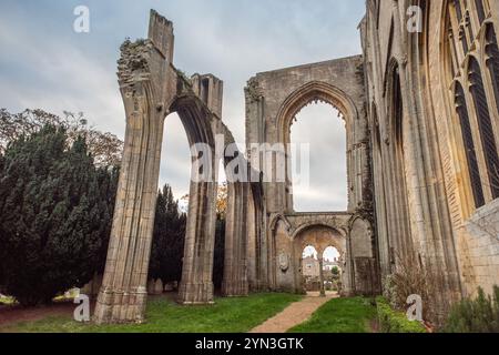 Crowland, 14. November 2024: Crowland Abbey Stockfoto