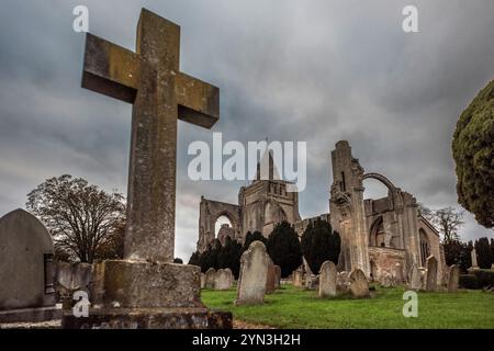 Crowland, 14. November 2024: Crowland Abbey Stockfoto