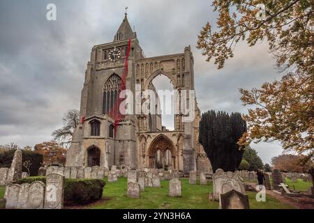 Crowland, 14. November 2024: Crowland Abbey Stockfoto