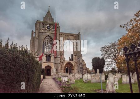 Crowland, 14. November 2024: Crowland Abbey Stockfoto