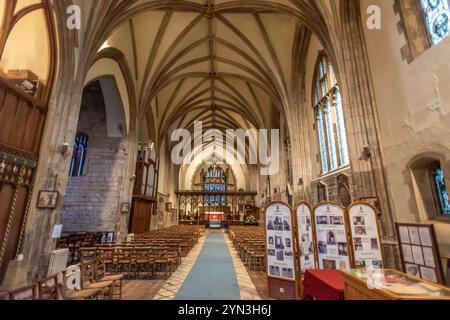 Crowland, 14. November 2024: Crowland Abbey Stockfoto