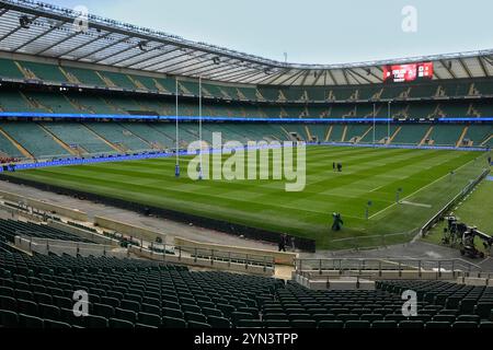 24. November 2024; Allianz Stadium, London, England: Herbst Rugby International, England gegen Japan; Eine allgemeine Ansicht des Allianz Stadions vor dem Spiel Stockfoto