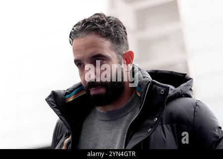 Manchester United-Trainer Ruben Amorim während des Premier League-Spiels in Portman Road, Ipswich. Bilddatum: Sonntag, 24. November 2024. Stockfoto