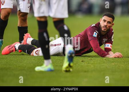 Turin, Italien. November 2024. Torino Antonio Sanabria während des Fußballspiels der Serie A zwischen Turin und Monza im Stadio Olimpico Grande Torino in Turin, Nordwesten Italiens - Sonntag, den 24. November 2024. Sport - Fußball . (Foto: Alberto Gandolfo/LaPresse) Credit: LaPresse/Alamy Live News Stockfoto