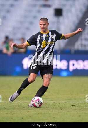 Paddington, Australien. November 2024. Dino Arslanagic von Macarthur FC wurde im Rahmen des fünften Spiels der Isuzu UTE A-League 2024-25 zwischen Macarthur FC und Auckland FC im Allianz Stadium in Paddington, NSW, gespielt. Endstand Auckland FC 1:0 Macarthur FC. Quelle: SOPA Images Limited/Alamy Live News Stockfoto