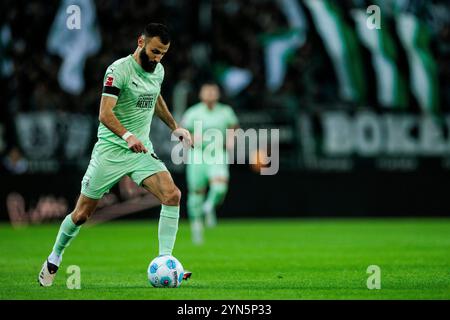 Franck Honorat (Borussia M?nchengladbach, 9) am Ball 1. Fussball-Bundesliga: Borussia M?nchengladbach - FC St. Pauli, M?nchengladbach, BORUSSIA-PARK am 24.11.2024 DFL-VORSCHRIFTEN VERBIETEN JEDE VERWENDUNG VON FOTOGRAFIEN ALS BILDSEQUENZEN UND/ODER QUASI-VIDEO. Stockfoto