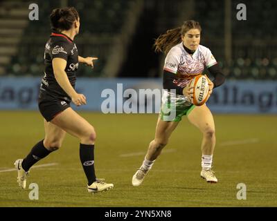 Hendon, North London, Großbritannien. November 2024. Hendon, North London, England, 24. November 2024: Claudia Pena (15 Harlequins) im StoneX Stadium in Hendon, North London, England. (Jay Patel/SPP) Credit: SPP Sport Press Photo. /Alamy Live News Stockfoto