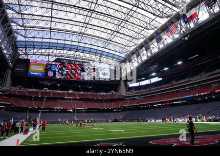 Houston, Texas am Sonntag, den 24. November 2024. TESTBILD vor einem NFL-Fußballspiel zwischen den Houston Texans und den Tennessee Titans im NRG Stadium in Houston, Texas am Sonntag, den 24. November 2024. Foto: Kevin M. Cox/UPI Credit: UPI/Alamy Live News Stockfoto