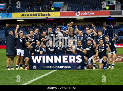 Herbstserie: Schottland V, Australien. November 2024. Schottland besiegte Australien 27-13 in ihrem vierten und letzten Spiel der Herbstserie 2024 in Scottish Gas Murrayfield, Edinburgh, UK Credit: Ian Jacobs/Alamy Live News Stockfoto