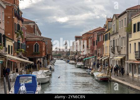 Rio dei Vetrai auf der Insel Murano, Bezirk Venedig, Italien, Europa Stockfoto