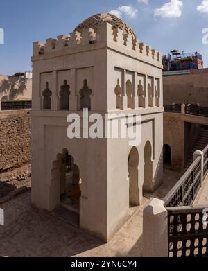 Historisches Koubba el-Baadiyn in Marrakesch aus der Almoravidenzeit, Marokko, Afrika Stockfoto