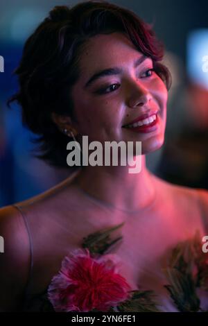 LONDON, ENGLAND – 24. NOVEMBER: Auli'i Cravalho nimmt am 24. November 2024 in London, England an der britischen Premiere von Moana 2 Teil. (Foto von lounisphotography / Alamy Live News) Stockfoto