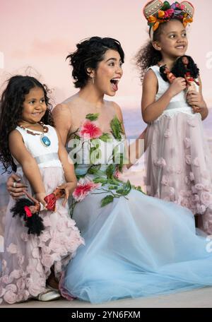 LONDON, ENGLAND – 24. NOVEMBER: Auli'i Cravalho nimmt am 24. November 2024 in London, England an der britischen Premiere von Moana 2 Teil. (Foto von lounisphotography / Alamy Live News) Stockfoto