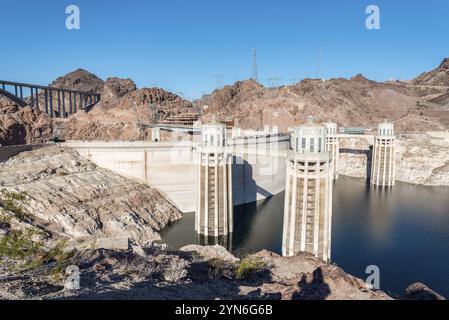 Der große Hoover-Staudamm im Südwesten der USA Stockfoto