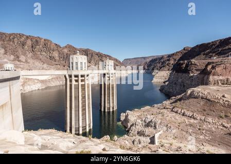 Der große Hoover-Staudamm im Südwesten der USA Stockfoto