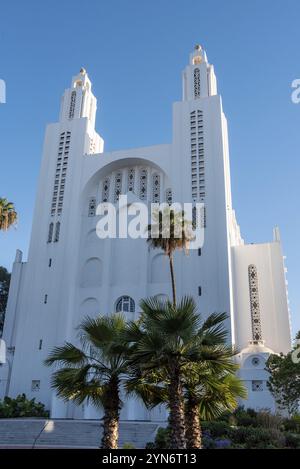 Kathedrale mit heiligem Herzen im Art déco-Stil im Zentrum von Casablanca, Marokko, Afrika Stockfoto