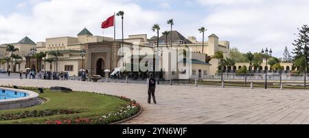 Haupteingang des Königspalastes in Rabat, Marokko, Afrika Stockfoto