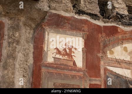 HERCULANEUM, ITALIEN, 5. MAI 2022, Augustalsaal, Herculaneum Stockfoto