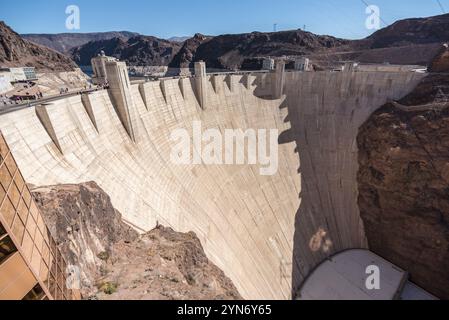 Der große Hoover-Staudamm im Südwesten der USA Stockfoto
