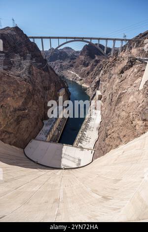 Der große Hoover-Staudamm im Südwesten der USA Stockfoto