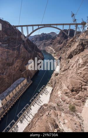 Der große Hoover-Staudamm im Südwesten der USA Stockfoto