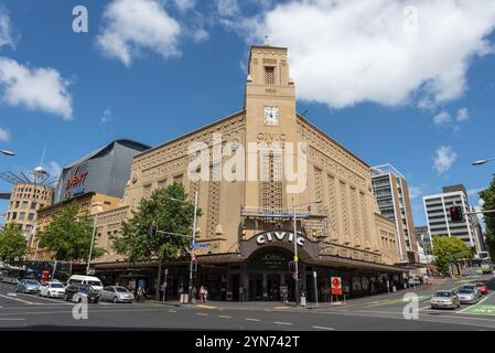 AUCKLAND, NEUSEELAND, 28. JANUAR 2023, Fassade des Auckland Civic Theatre, Neuseeland, Ozeanien Stockfoto