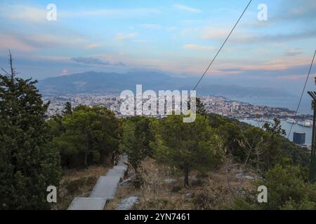 Malerischer Blick auf Split vom Marjan Aussichtspunkt, Kroatien, Europa Stockfoto