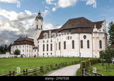 Alte Rokoko-Wallfahrtskirche Wieskirche in Bayern, Deutschland, Europa Stockfoto