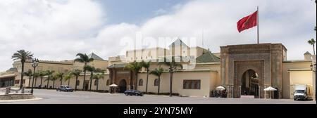 Haupteingang des Königspalastes in Rabat, Marokko, Afrika Stockfoto