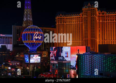 Las Vegas, USA. November 2024. Allgemeine Ansicht, F1 Grand Prix von Las Vegas auf dem Las Vegas Strip Circuit am 23. November 2024 in Las Vegas, Vereinigte Staaten von Amerika. (Foto von HOCH ZWEI) Credit: dpa/Alamy Live News Stockfoto