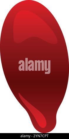 Leuchtende rote Blutkörperchen fließen durch den Kreislauf und symbolisieren Gesundheit und Biologie Stock Vektor