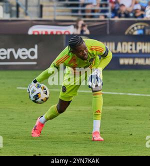 CHESTER, PA, USA - 22. SEPTEMBER 2024: MLS-Spiel zwischen Philadelphia Union und D.C. United im Subaru Park. ***NUR REDAKTIONELLE VERWENDUNG*** Stockfoto