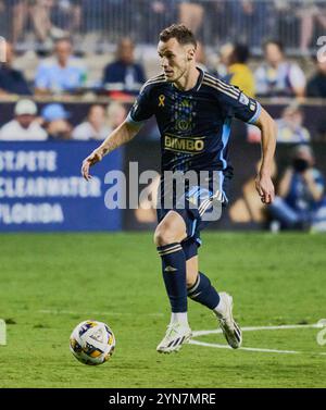 CHESTER, PA, USA - 22. SEPTEMBER 2024: MLS-Spiel zwischen Philadelphia Union und D.C. United im Subaru Park. ***NUR REDAKTIONELLE VERWENDUNG*** Stockfoto