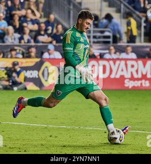 CHESTER, PA, USA - 22. SEPTEMBER 2024: MLS-Spiel zwischen Philadelphia Union und D.C. United im Subaru Park. ***NUR REDAKTIONELLE VERWENDUNG*** Stockfoto
