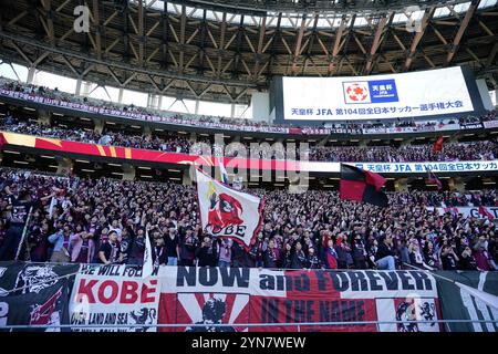 Tokio, Japan. November 2024. Allgemeine Ansicht Fußball/Fußball : Endspiel zwischen Gamba Osaka 0-1 Vissel Kobe im Japan National Stadium während des Emperor's Cup JFA 104. Japan Football Championship in Tokio, Japan. Quelle: SportsPressJP/AFLO/Alamy Live News Stockfoto