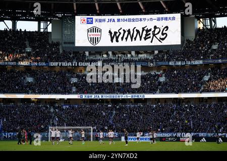 Tokio, Japan. November 2024. Allgemeine Ansicht Fußball/Fußball : Endspiel zwischen Gamba Osaka 0-1 Vissel Kobe im Japan National Stadium während des Emperor's Cup JFA 104. Japan Football Championship in Tokio, Japan. Quelle: SportsPressJP/AFLO/Alamy Live News Stockfoto