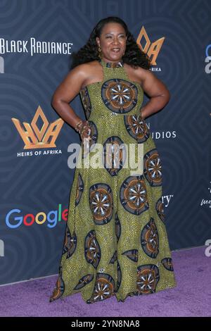 November 2024, Los Angeles, CA, USA: LOS ANGELES - 24. November: Stacie Greenwell bei den Koshie Mills Erben von Afrika präsentieren am 24. November 2024 in Los Angeles, CA (Credit Image: © Kay Blake/ZUMA Press Wire) REDAKTIONELLE VERWENDUNG! Nicht für kommerzielle ZWECKE! Stockfoto