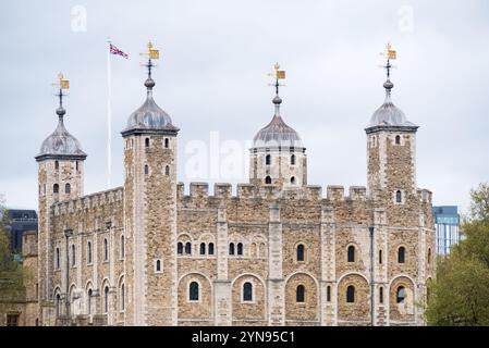 Der königliche Palast seiner Majestät und die Festung des Tower of London oder der Tower of London, historische Burg am Nordufer der Themse in c Stockfoto