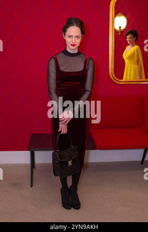 Wien, Österreich. November 2024. Verleihung des Nestroy-Theaterpreises 2024 im Volkstheater Wien, Österreich, am 24. November 2024. Fanny ALTENBURGER. - 20241124 PD15664 Credit: APA-PictureDesk/Alamy Live News Stockfoto